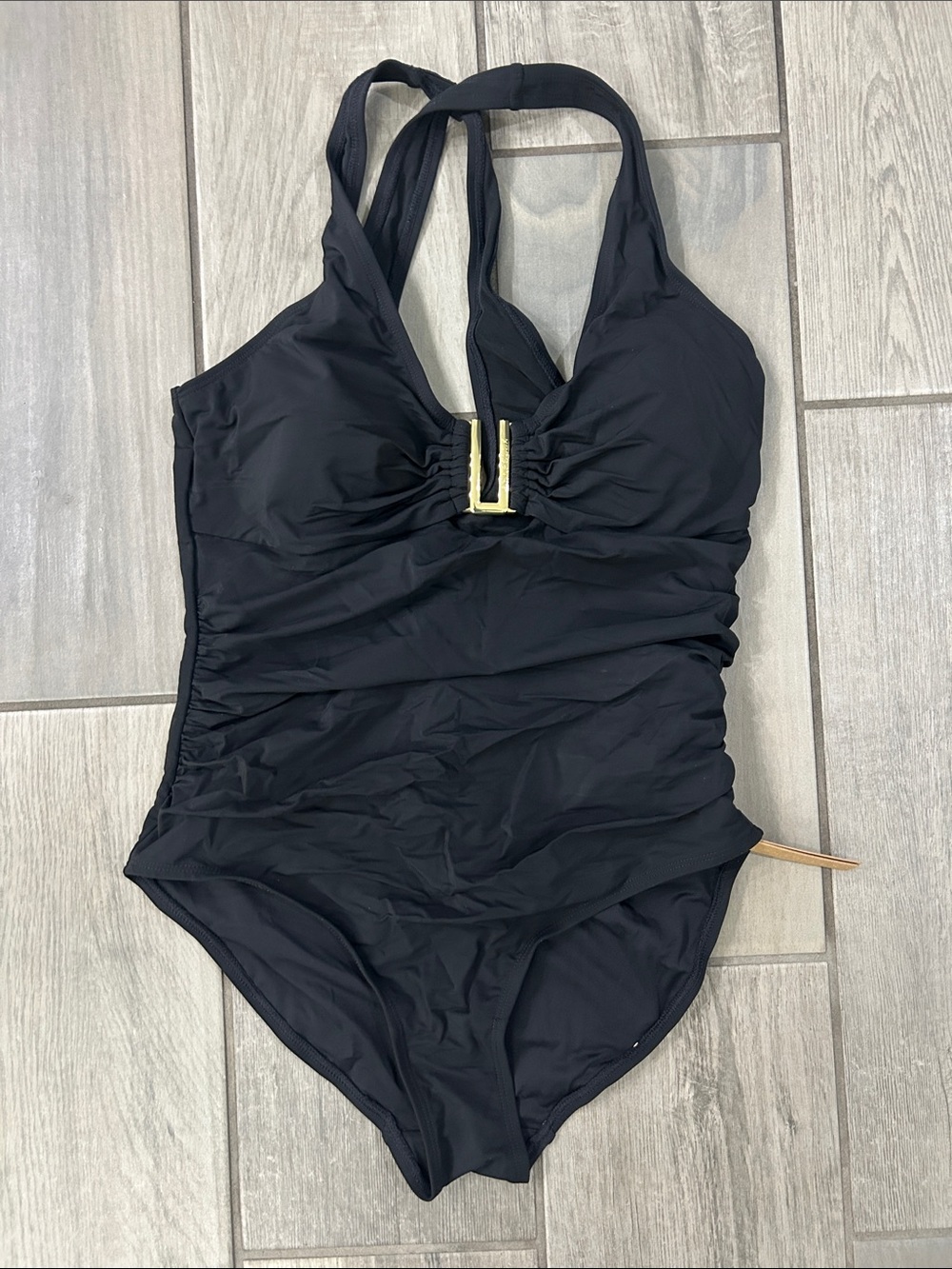 SHAPELLX Womens Swimsuits Tummy Control One Piece U-Ring Shapewear Ruched Waist - Picture 7 of 9